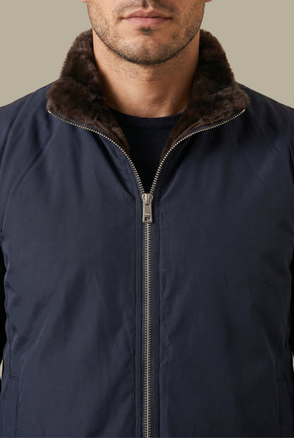 Atelier Outlet Fur Bodywarmer Navy