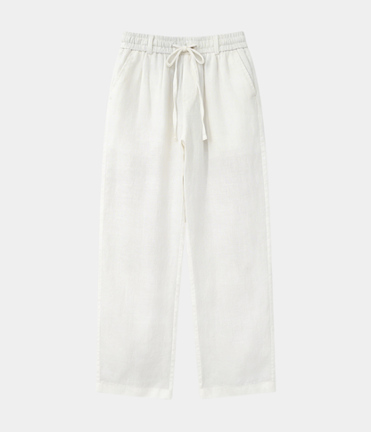 White Linen Trousers