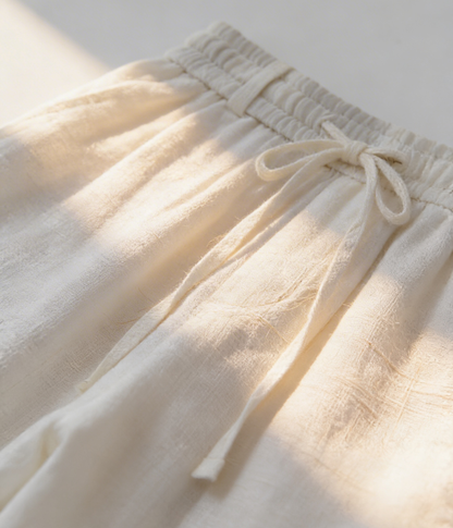 White Linen Trousers