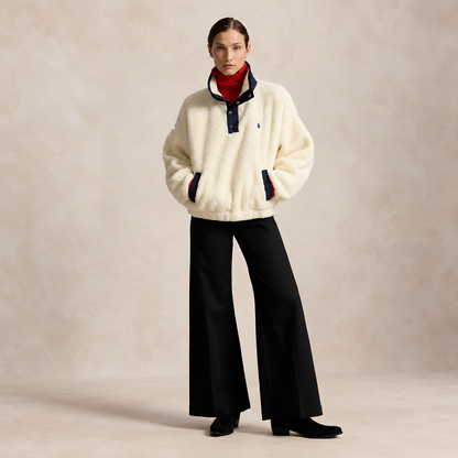 Bear High-Pile Fleece Funnelneck