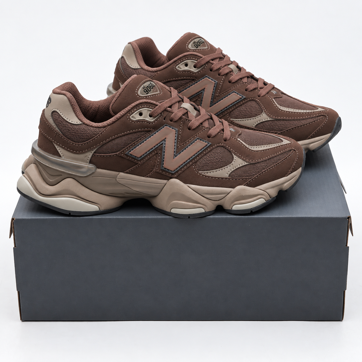 NB 9060 Unisex - Marrone + Verde Militare